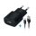Hálózati töltő adapter, 5V / 2000 mAh, USB aljzat, Lightning kábellel, Forever, fekete, TC-01