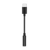 Adapter, USB Type-C - 3.5 mm jack átalakító, fekete (dobozos)