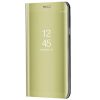 Huawei Mate 40 Pro, Oldalra nyíló tok, hívás mutatóval, Smart View Cover, arany (utángyártott)