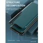 Apple iPhone 11 Pro, Oldalra nyíló tok, stand, Wooze FashionBook, fekete