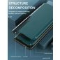Apple iPhone 7 / 8 / SE (2020) / SE (2022), Oldalra nyíló tok, stand, Wooze FashionBook, lila