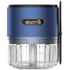 Konyhai aprító, daráló, vezeték nélküli, 40 W teljesítmény, 150 ml-es, hordozható, tölthető, Deerma JS100, sötétkék