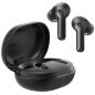 Bluetooth sztereó fülhallgató, v5.2, TWS, töltőtok, érintés vezérlés, zajszűrővel, vízálló, játékosoknak ajánlott, SoundPeats Life, fekete