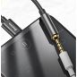 Audió adapter, USB Type-C - 3.5 mm jack átalakító, Baseus L54, fekete