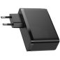 Hálózati töltő adapter, 100W, 2 x USB aljzat, 2 x USB Type-C aljzat, gyorstöltés, PD, GaN2, Baseus GaN2 Pro, fekete