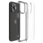 Apple iPhone 15 Pro, Műanyag hátlap védőtok + szilikon keret, Spigen Ultra Hybrid, átlátszó/sötétkék