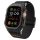 Apple Watch Ultra 1-2 (49 mm), textíl pótszíj, szilikon keret, közepesen ütésálló, Spigen Lite Fite Pro, fekete