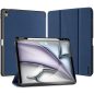 Apple iPad Air 13 (2024 / 2025), mappa tok, Smart Case, érintőceruza tartó, Dux Ducis Domo, sötétkék