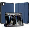 Apple iPad Pro 11 (2024), mappa tok, Smart Case, érintőceruza tartó, Dux Ducis Domo, sötétkék
