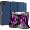 Apple iPad Pro 13 (2024), mappa tok, Smart Case, érintőceruza tartó, Dux Ducis Domo, sötétkék