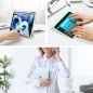 Apple iPad Pro 13 (2024), mappa tok, Smart Case, légpárnás sarok, közepesen ütésálló, érintőceruza tartó, átlátszó hátlap, Dux Ducis Toby, kék