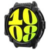 Samsung Galaxy Watch 7 (44 mm) SM-L310 / L315, Szilikon védőkeret, ütésálló, szíj nélkül, Spigen Rugged Armor, fekete