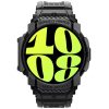 Samsung Galaxy Watch 7 (40 mm) SM-L300 / L305, Szilikon védőkeret, ütésálló, szíjjal, Spigen Rugged Armor Pro, fekete