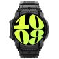 Samsung Galaxy Watch 7 (40 mm) SM-L300 / L305, Szilikon védőkeret, ütésálló, szíjjal, Spigen Rugged Armor Pro, fekete