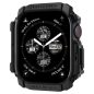 Apple Watch 10 (42 mm), Szilikon védőkeret, ütésálló, szíj nélkül, Spigen Rugged Armor, fekete