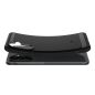 Samsung Galaxy A56 5G SM-A566B, Szilikon tok, Spigen Rugged Armor, karbon minta, fekete