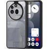 Nothing Phone 3a Pro, Műanyag hátlap védőtok + szilikon keret, Dux Ducis Aimo, átlátszó/fekete