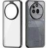 Nothing Phone 3a Pro, Műanyag hátlap védőtok + szilikon keret, Dux Ducis Aimo, átlátszó/fekete