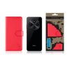 Xiaomi Redmi 14C / Poco C75, Oldalra nyíló tok, stand, kártyatartóval, csatos, Tactical Field Notes, piros