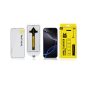 Apple iPhone 16 Pro Max, Kijelzővédő fólia, ütésálló fólia (az íves részre is!), Tempered Glass (edzett üveg), segéd kerettel, Tactical Impact Barrier, fekete