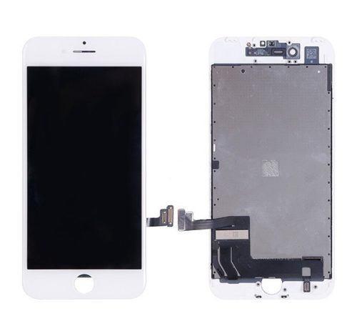 Apple iPhone 7 kompatibilis LCD kijelző érintőpanellel, OEM jellegű, fehér, Grade S+