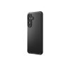 Samsung Galaxy S24 Plus SM-S926, Szilikon keret + műanyag hátlap, közepesen ütésálló, légpárnás sarok, karbon minta, Uniq Combat Aramid, fekete