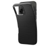 Apple iPhone 16 Pro Max, Szilikon tok, Spigen Liquid Air, háromszög minta, fekete
