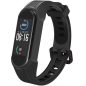 Xiaomi Mi Band 5 / Mi Band 6 / Mi Smart Band 7, szilikon pótszíj, állítható, TP Armour, fekete