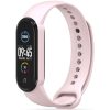 Xiaomi Mi Band 5 / Mi Band 6 / Mi Smart Band 7, szilikon pótszíj, állítható, TP IconBand, rózsaszín