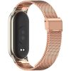 Xiaomi Mi Smart Band 8 / 9, fém pótszíj, milánói stílus, TP MilaneseBand, vörösarany