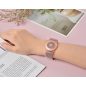 Apple AirTag szilikon tok + textíl pótszíj, nylon, állítható, csuklóra rögzíthető, TP Nylon, rózsaszín