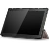 Samsung Galaxy Tab S9 FE (10.9) / Tab S10 FE (10.9) SM-X510 / X516B / X520 / X526, mappa tok, Eiffel torony, térkép minta, Trifold, szürke