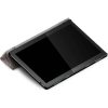 Samsung Galaxy Tab S9 FE (10.9) / Tab S10 FE (10.9) SM-X510 / X516B / X520 / X526, mappa tok, Eiffel torony, térkép minta, Trifold, szürke