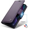 Samsung Galaxy A06 SM-A065F, Oldalra nyíló tok, stand, kártyatartóval, RFID technológiával, Wooze CaseME, lila