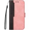 Xiaomi Redmi Note 14 4G (Global), Oldalra nyíló tok, stand, kártyatartóval, kézpánttal, Wooze Colour Wallet, rózsaszín