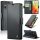 Xiaomi Redmi Note 14 Pro Plus 5G (Global), Oldalra nyíló tok, stand, kártyatartóval, RFID technológiával, Wooze CaseME, fekete