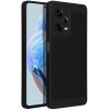 Apple iPhone 16e, Műanyag hátlap védőtok, légáteresztő, lyukacsos minta, Breezy, fekete