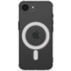 Apple iPhone 16e, Műanyag hátlap védőtok + szilikon keret, Magsafe töltővel kompatibilis, Tactical MagForce Cover, átlátszó
