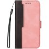 Huawei Honor Magic 7 Lite / X9c / X60 Pro, Oldalra nyíló tok, stand, kártyatartóval, kézpánttal, Wooze Colour Wallet, rózsaszín