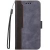 Huawei Honor Magic 7 Lite / X9c / X60 Pro, Oldalra nyíló tok, stand, kártyatartóval, kézpánttal, Wooze Colour Wallet, szürke