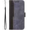 Huawei Honor Magic 7 Lite / X9c / X60 Pro, Oldalra nyíló tok, stand, kártyatartóval, kézpánttal, Wooze Colour Wallet, szürke
