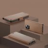 Samsung Galaxy A56 5G SM-A566B, Oldalra nyíló tok, stand, kártyatartóval, RFID technológiával, Wooze CaseME, barna