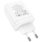 Hálózati töltő adapter, 35W, USB aljzat, 2 x USB Type-C aljzat, gyorstöltés, PD, QC 3.0, FCP, AFC, PPS, Hoco N33 Start, fehér