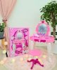 Játék fésülködő asztal, Wooze Dressing Table for Children, fehér/rózsaszín