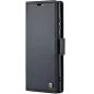 Apple iPhone 13 Pro Max, Oldalra nyíló tok, stand, kártyatartóval, RFID technológiával, Wooze CaseME, fekete
