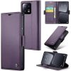 Apple iPhone 13 Pro Max, Oldalra nyíló tok, stand, kártyatartóval, RFID technológiával, Wooze CaseME, lila