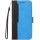 Xiaomi 15 Pro, Oldalra nyíló tok, stand, kártyatartóval, kézpánttal, Wooze Colour Wallet, kék