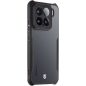 Xiaomi 15, Szilikon tok, közepesen ütésálló, légpárnás sarok, Tactical Quantum Stealth, átlátszó/fekete
