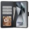 Motorola Moto G15, Oldalra nyíló tok, stand, mágnes csattal, TP Wallett, fekete