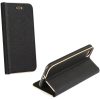 Samsung Galaxy S25 Edge SM-S937, Oldalra nyíló tok, stand, Luna Book, fekete